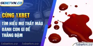 Cùng 1xbet tìm hiểu mơ thấy máu đánh con gì để thắng đậm